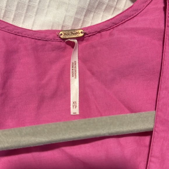 Free People Fuchsia Ruffle Blouse - Picture 9 of 9